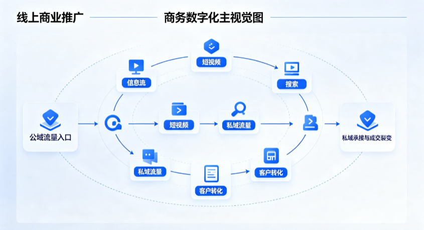 新郑市线上商业推广怎么做？全域流量闭环搭建与低成本转化实战指南